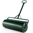 Gräsmatta – metall handrulle med handtag trädgårdsrulle fylld vatten/sand – 113 L Ø 40 cm – Grön