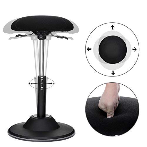 Arbetspall – Ergonomisk och vridbar – Svart