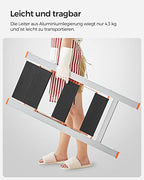 Stege - 3 steg - vikbar - silver