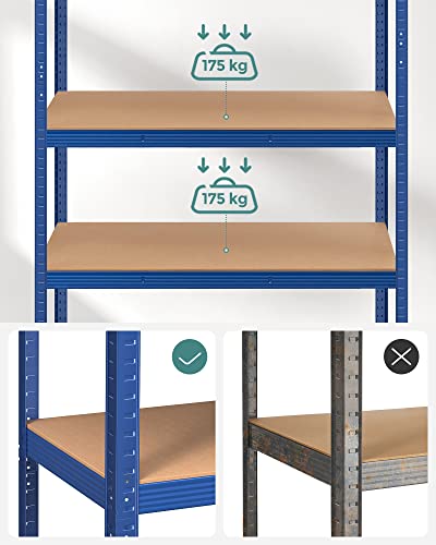 Lagring - byggnadsställningar - 200 x 120 x 60 cm - skattepliktiga upp till 875 kg - blått