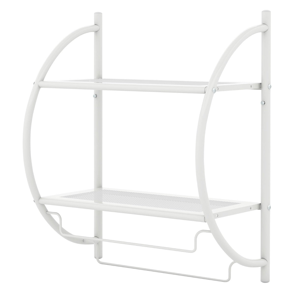 Handdukshängare – Badrum Metall – 45 x 25,5 x 55 cm – Vit