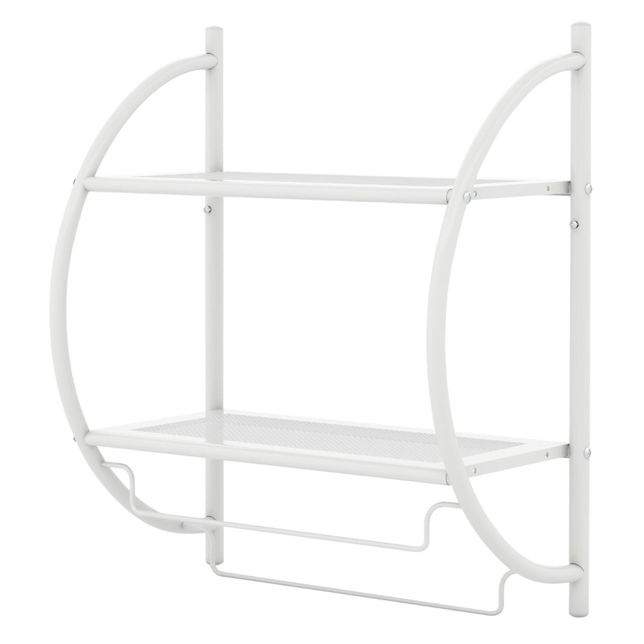 Handdukshängare – Badrum Metall – 45 x 25,5 x 55 cm – Vit