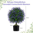 stycken – konstväxt med lavendeltträd i och buxbomblad konstträd kruka – 2 58 cm – Lila
