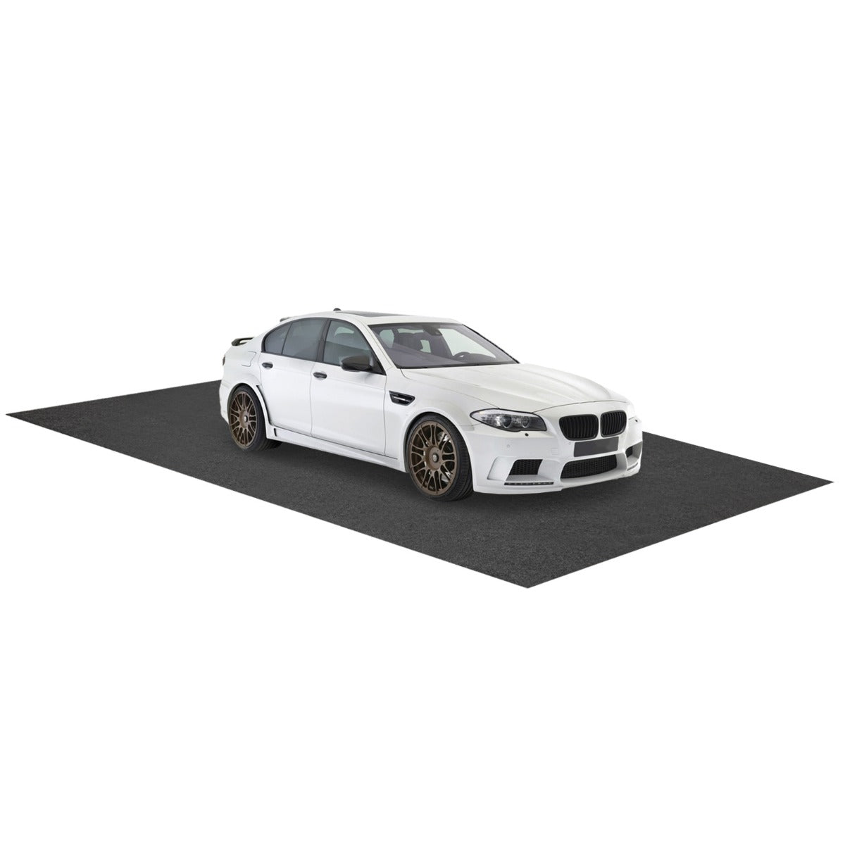 Garage – golvmatta bil oljesamlingsmatta oljematta halkfri och vattentät – 600 x 220 cm – Grå