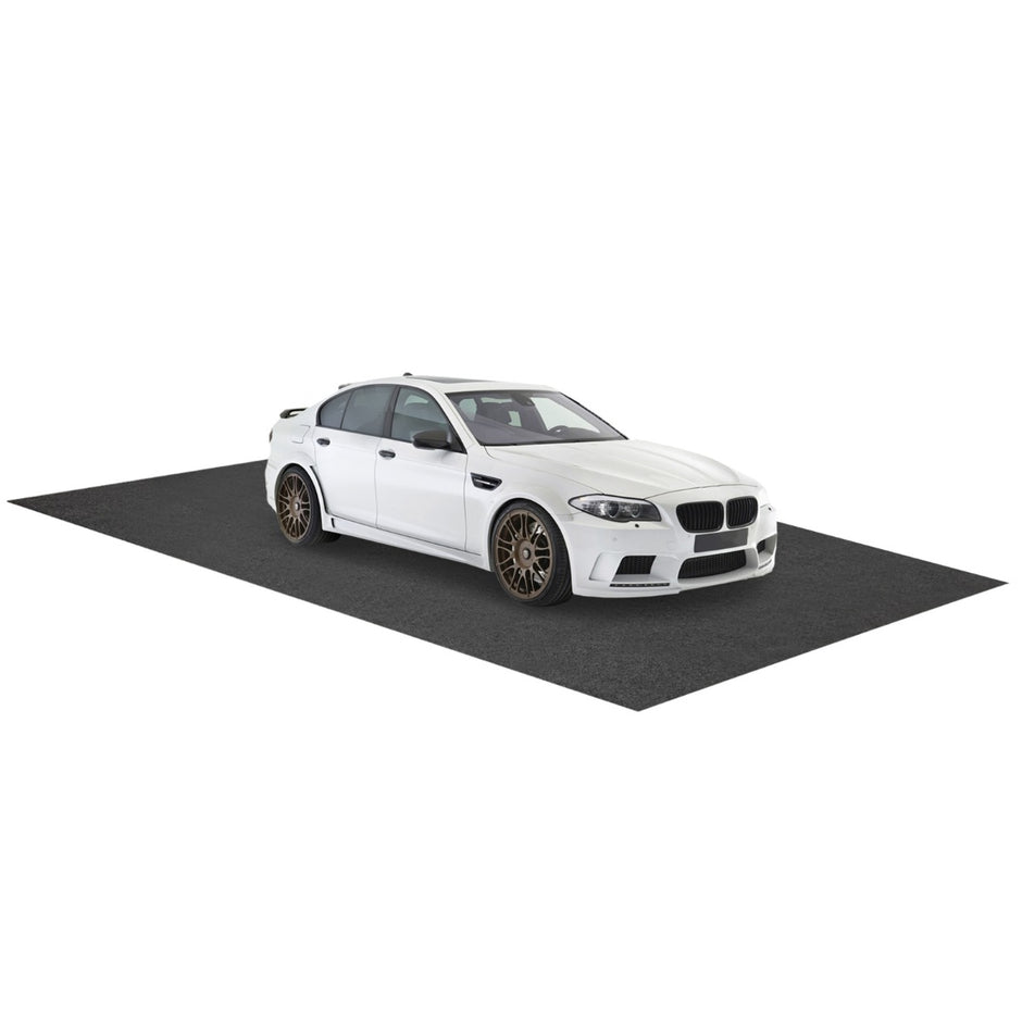 Garage – golvmatta bil oljesamlingsmatta oljematta halkfri och vattentät – 600 x 220 cm – Grå