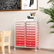 Rollwagen – mit Stapelbaren Schubladen och Metallgestell Rollcontainer – 20 – Rosa