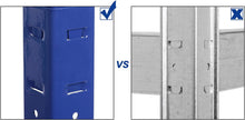 Förvaringsställ – Set med 2 – 5 justerbara hyllor – Blå