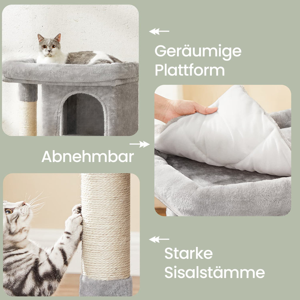 84 cm Hög skrapstolpe, skrapstolpe för stora katter, stor visningsplattform