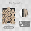 pack – akustikpaneler för väggar med oregelbundna träribbor Ljudabsorberande – 4 27 – Natur