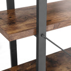 Skåp - Stående rack med 5 hyllor - stabilt skåp - brunt