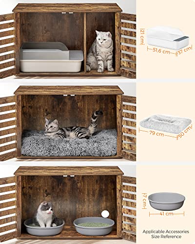 Cat House - Lull Box - With Doors - Vintage Brown