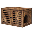 Cat House - Lull Box - With Doors - Vintage Brown