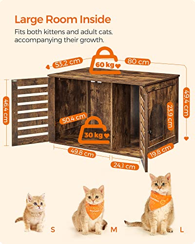 Cat House - Lull Box - With Doors - Vintage Brown