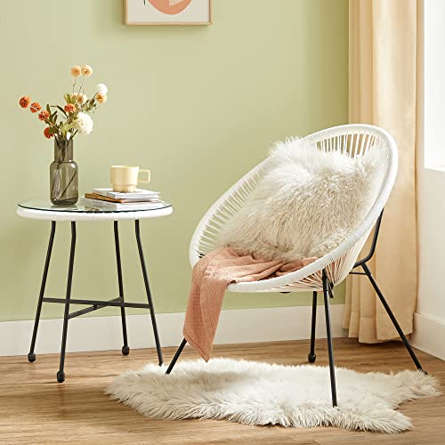 Garden Furniture Set - Balonet - 2 stolar och bord - vitt