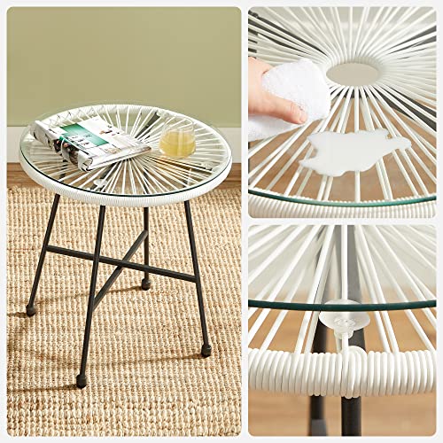 Garden Furniture Set - Balonet - 2 stolar och bord - vitt