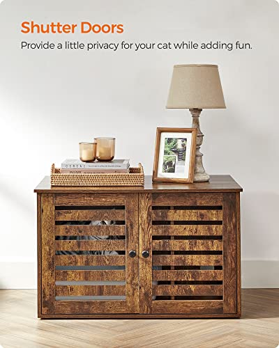 Cat House - Lull Box - With Doors - Vintage Brown