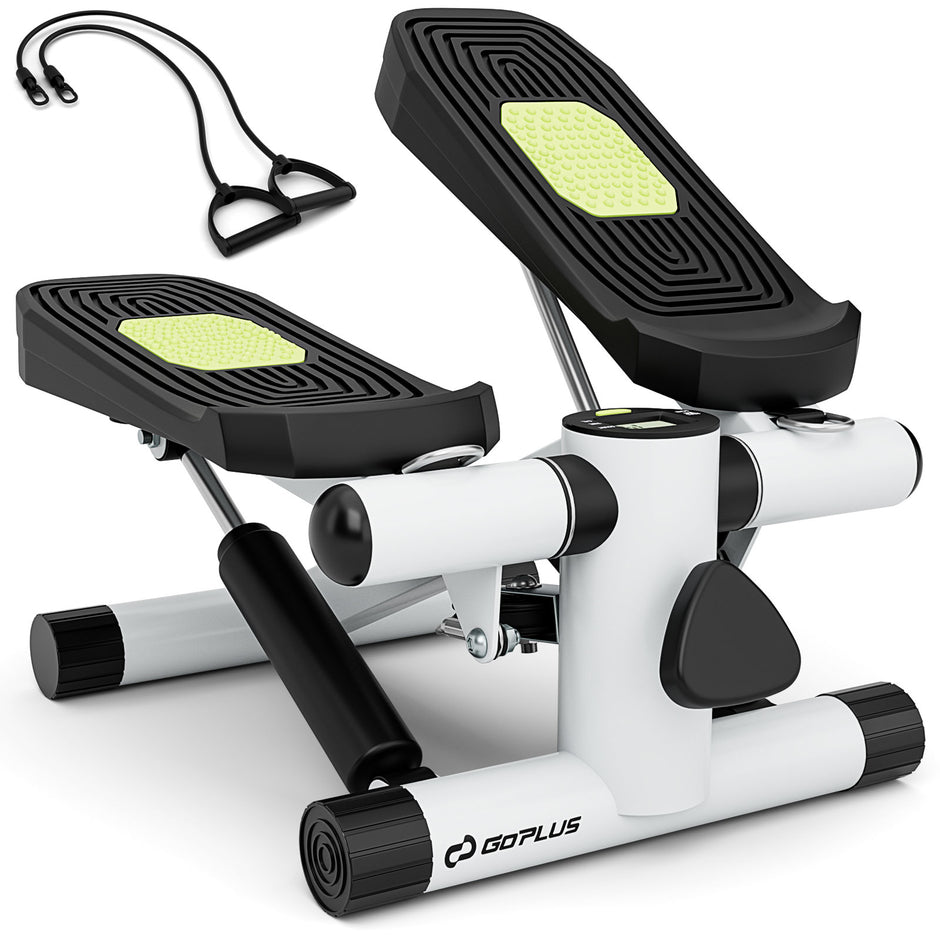 Mini – Stepper med motståndsband Twist justerbart – Vit