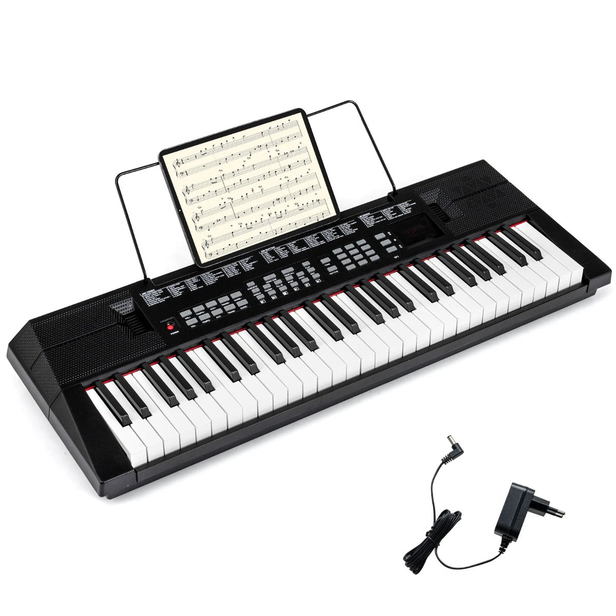 tangenters – pianokeyboard för nybörjare Elektroniskt med rytmer och klanger – 54 200 200 – Svart