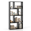 Bokhylla – med hyllplan Stativhylla fack Kubhylla – 4 8 60 x 20 x 120 cm – Svart