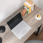 Bureau - L -Hoekbureau med 2 hyllor - Space -Saving - Industrial Design