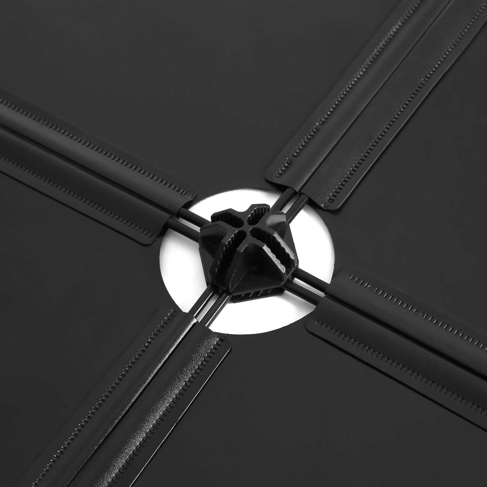 Förvaringsställ – 6 fack – plast – halvtransparent vit