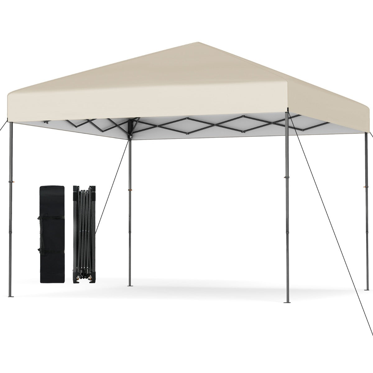 Pop – up Paviljong med bärväska och UV50+ Höj sänkbar – 3 x 3 m – Vit