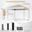 Pop – up Paviljong med bärväska och UV50+ Höj sänkbar – 3 x 3 m – Vit