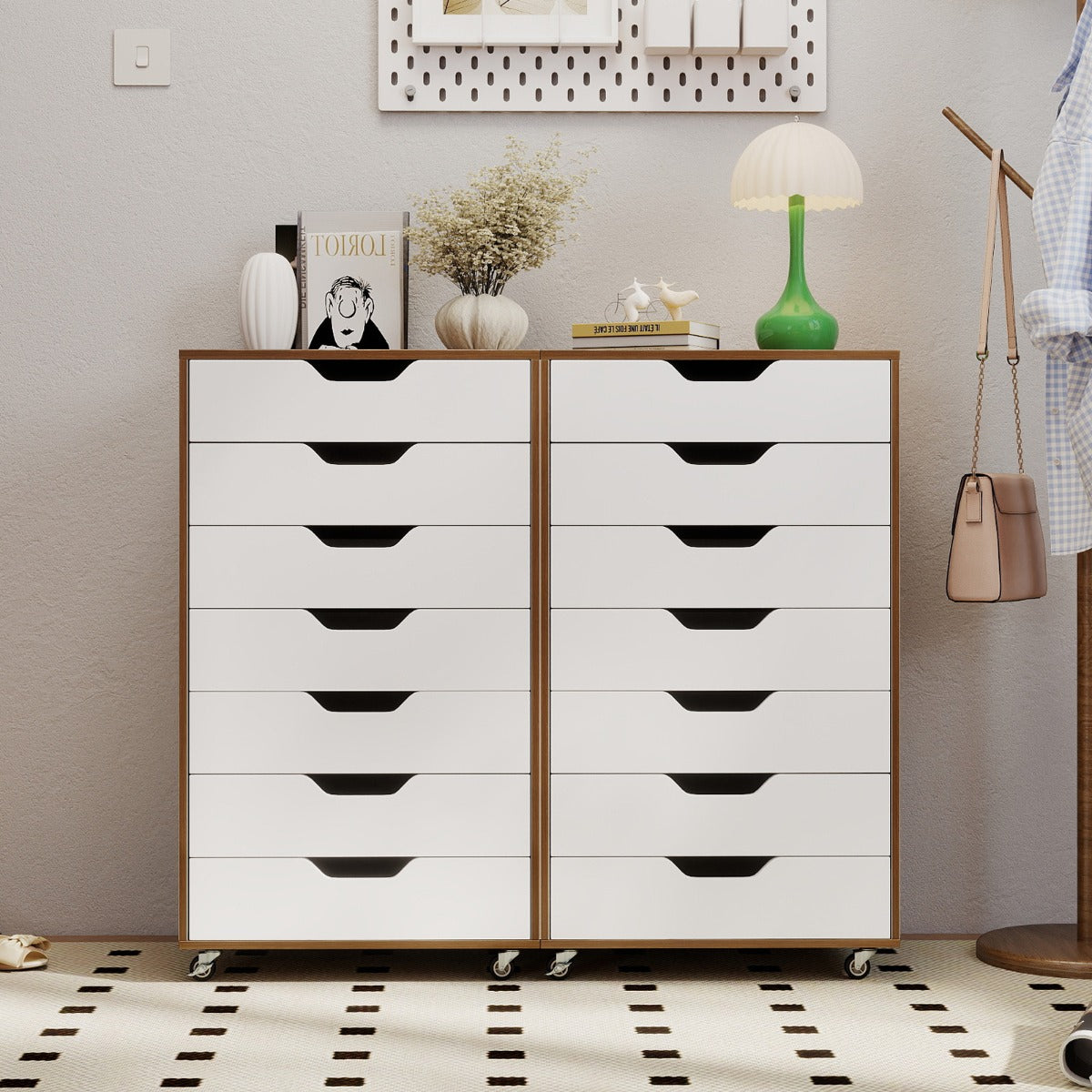 Rullcontainer – med Låda mobil Arkivskåp Hjul Kontorscontainer – 7 – Natur