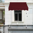 Bred – klämbalkongmarkis utan borrning UV beständig höjdjusterbar – 150 cm – Röd