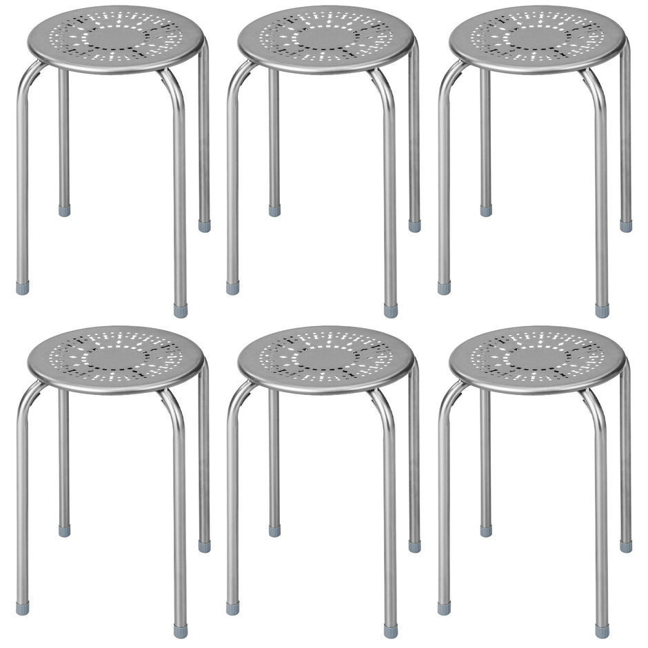 pack – stapelbar pall i metall, rund med robust – 6