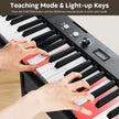 Tangenter – Piano Keyboard Elektroniskt Set med höjdjusterbart ställ – 61 – Svart