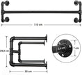 Klädställ – Heavy duty – Set om 2 – Svart