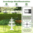Rose – Arch Metal Pavilion Trädgårdsbåge för klätterväxter Garden – 206 x 206 x 286 cm – Svart