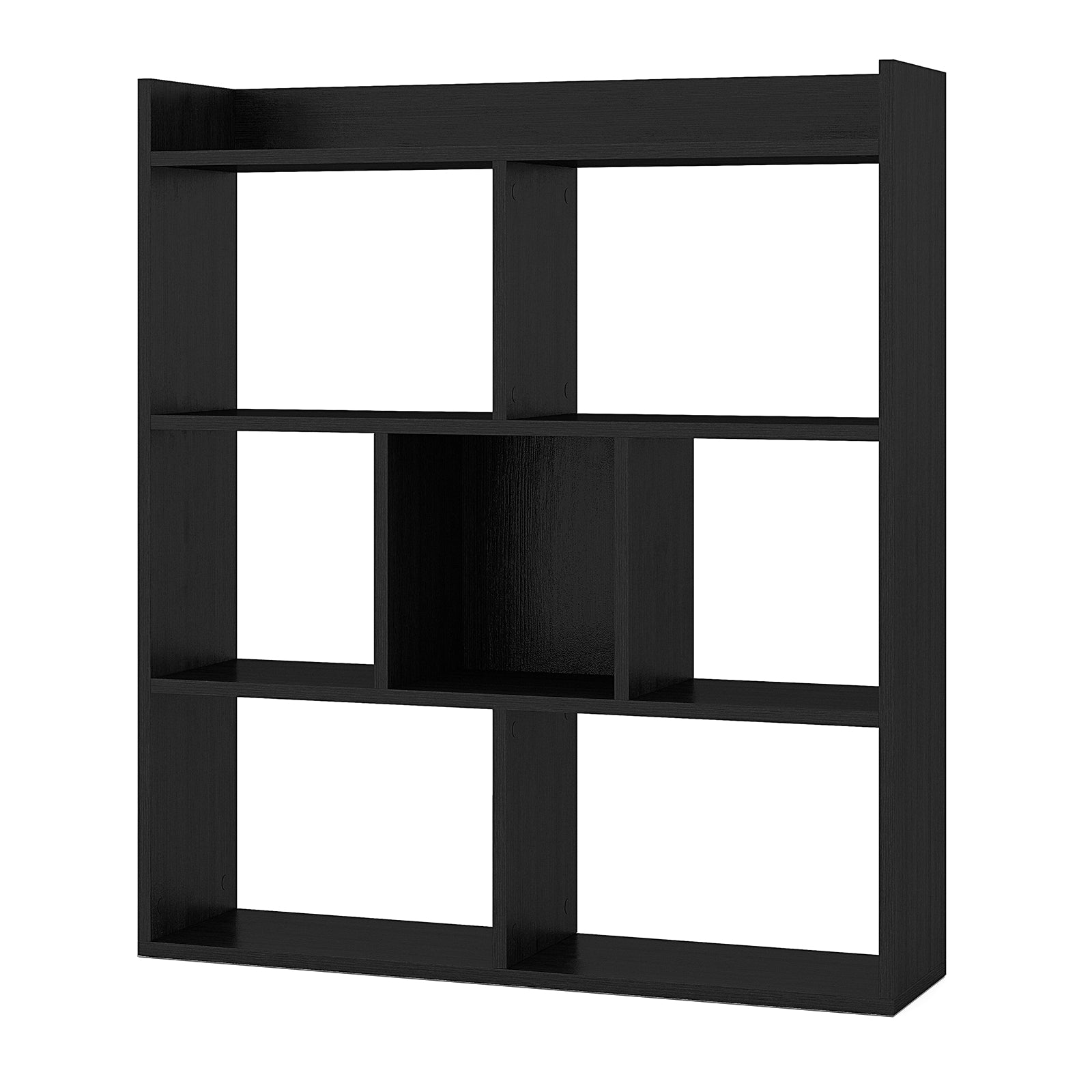 Bokhylla – med kuber Ståhylla Kubhylla Förvaringshylla – 7 80 x 20 x 90 cm – Svart