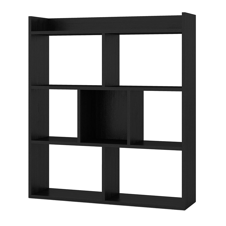 Bokhylla – med kuber Ståhylla Kubhylla Förvaringshylla – 7 80 x 20 x 90 cm – Svart
