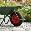 Kärrrad – upp till Helgummiskiva bärkraft – 4.80/4.00 8 Ø 400 mm 250 kg – Svart