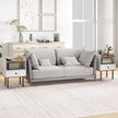pack – Nattduksbord med Låda och öppen Förvaringsfack modern Soffbord Metallben – 2 – Vit