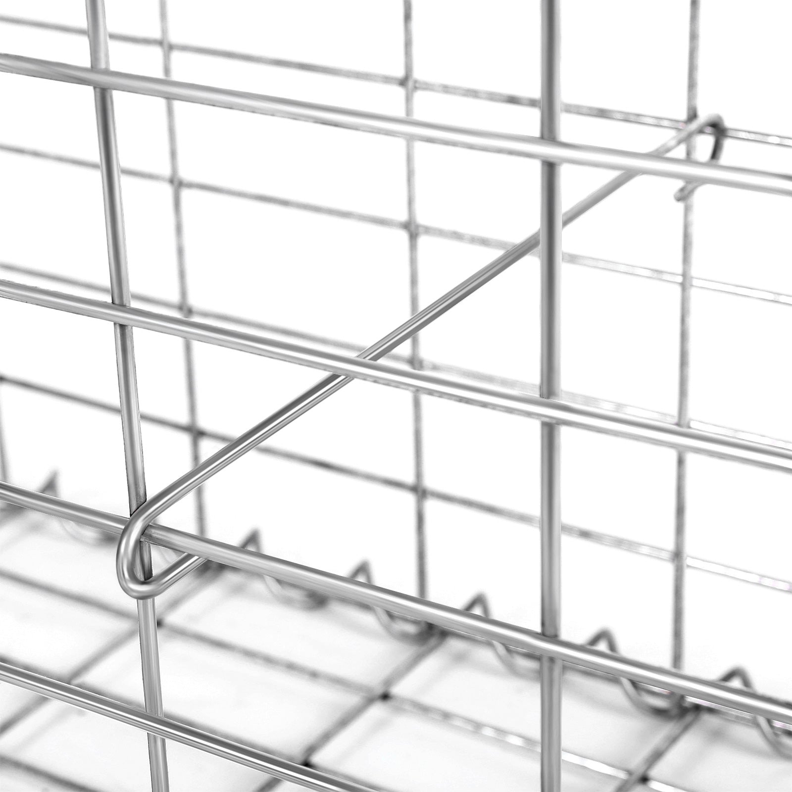 Schanskorf - Rostfri Steenkarf - Gabion - 100 x 50 x 30 cm - Silver