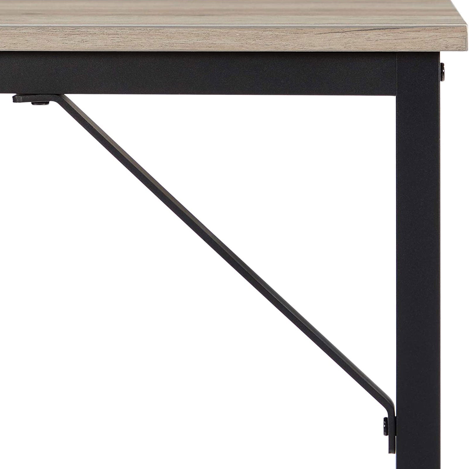 Smalt skrivbord – Industriell stil – Grå/svart