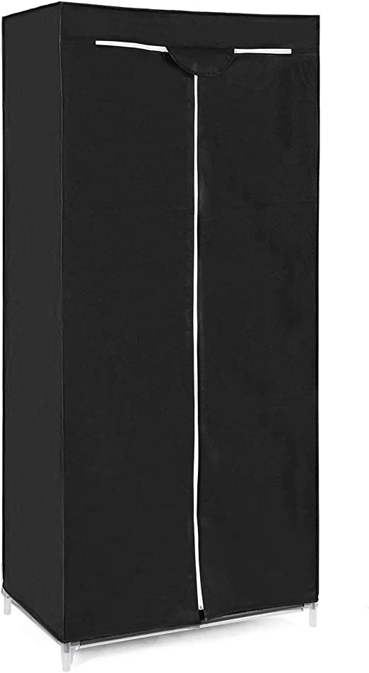 Garderob - Mapp Garderobe - 160 x 75 x 45 cm - svart