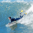 Långt – bodyboard för barn med EPS kärna och XPE överdel HDPE underlag surfbräda virvelmönster – 84 cm – Färgglad