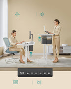 Elektriskt skrivbord - Höjdjusterbar - Flera positioner