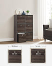 Förvaringsboxar – Hopfällbar design – Set om 6 – Mörkbrun