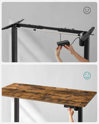 Elektriskt skrivbord - Höjdjusterbar - 60 x 120 cm