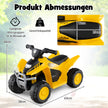 6V – Elektrisk Barn Quad Mini med LED strålkastare Elbil ATV för från månader – 18-36 – Gul