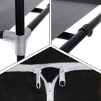 Garderob - Mapp Garderobe - 160 x 75 x 45 cm - svart