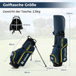 delat – komplett golfklubbsset med golfbag och regnskydd – 15 – Gul