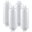 pack – båt fender set stötskydd steg – 4 68,5 x 21,5 cm – Vit