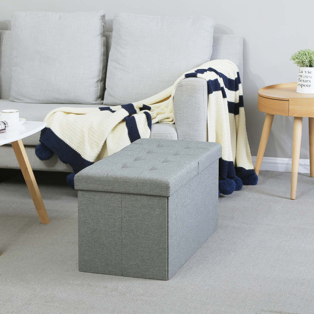 Seat Box - Soffa med förvaringsutrymme - Skyltskydd - 80 L - ljusgrå