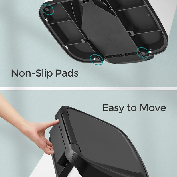 Soptunna - Pedal med soft close - Stål - Vit